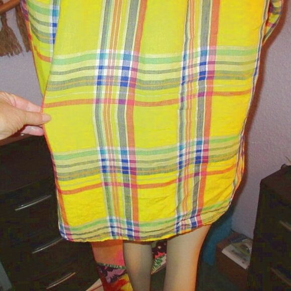 Lauren Ralph Lauren Linen Top Womens Size M Tunic Long Sleeves Coastal Resort - Picture 11 of 12